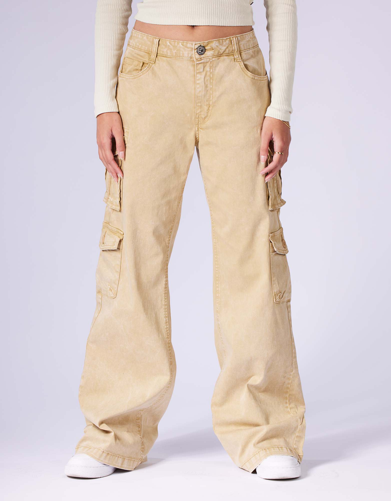 FLEX UTILITY WIDE LEG PANT (CAMEL) – Five Star General Pants